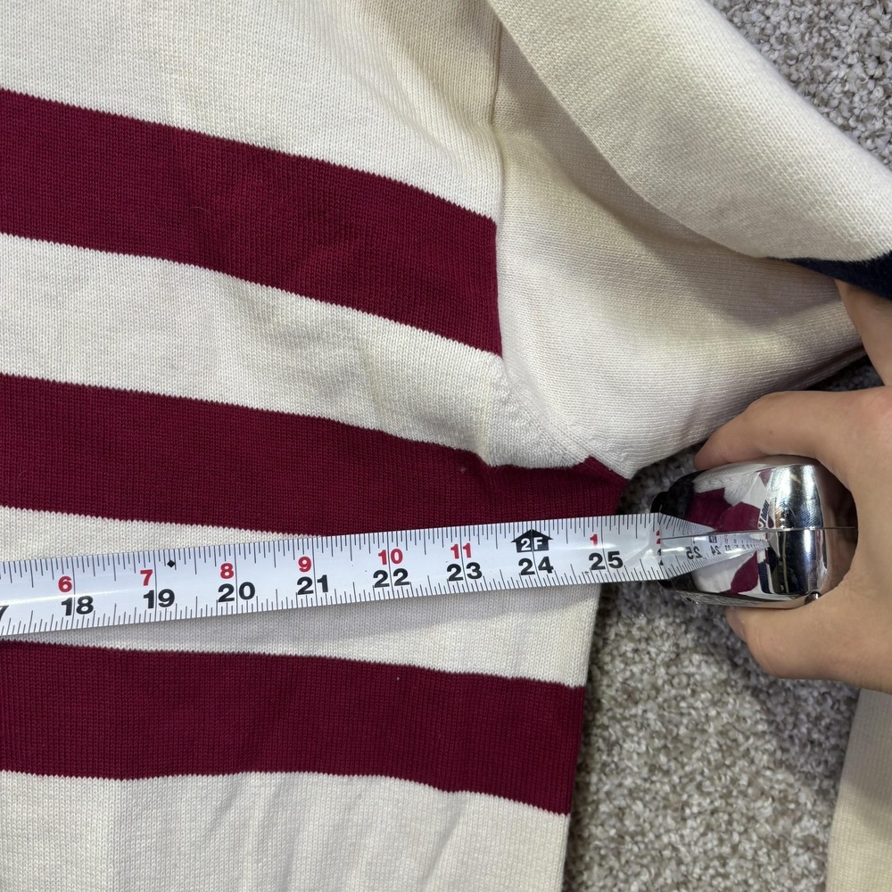Vintage Cotton Traders Sweater Mens XL USA Flag Crewneck Knit 90s Hong‎ Kong - Picture 5 of 7